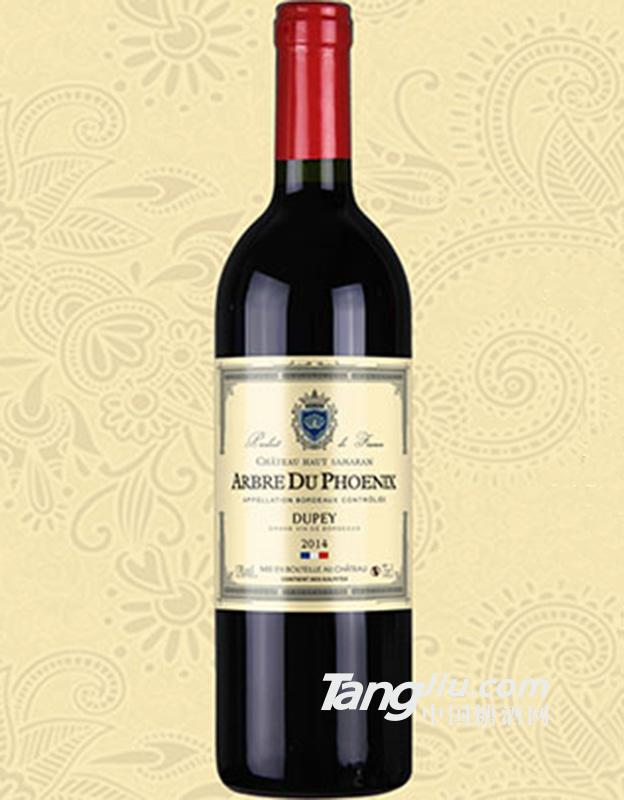 13度 梧桐堡.杜佩2014干红葡萄酒 75ml