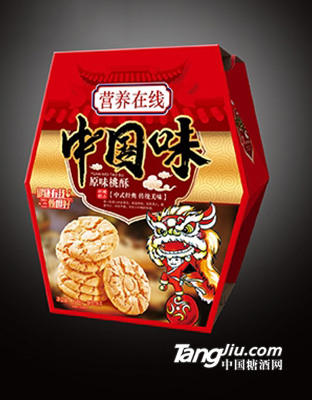营养在线中国味原味桃酥饼干