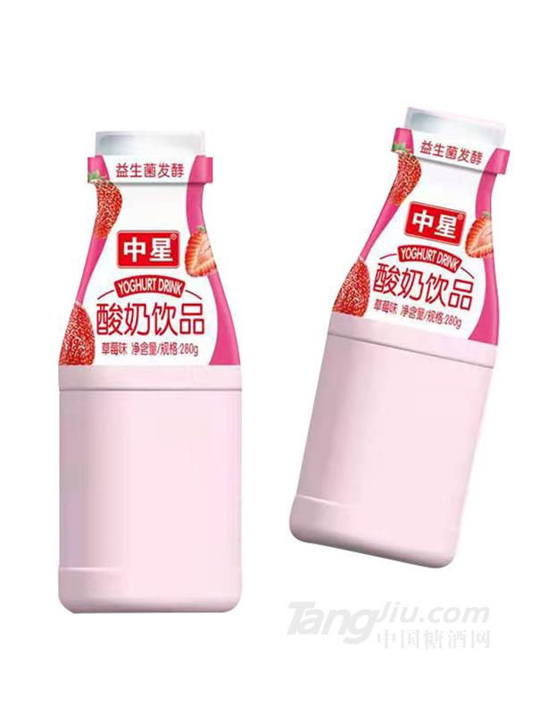 中星酸奶饮品草莓味280g