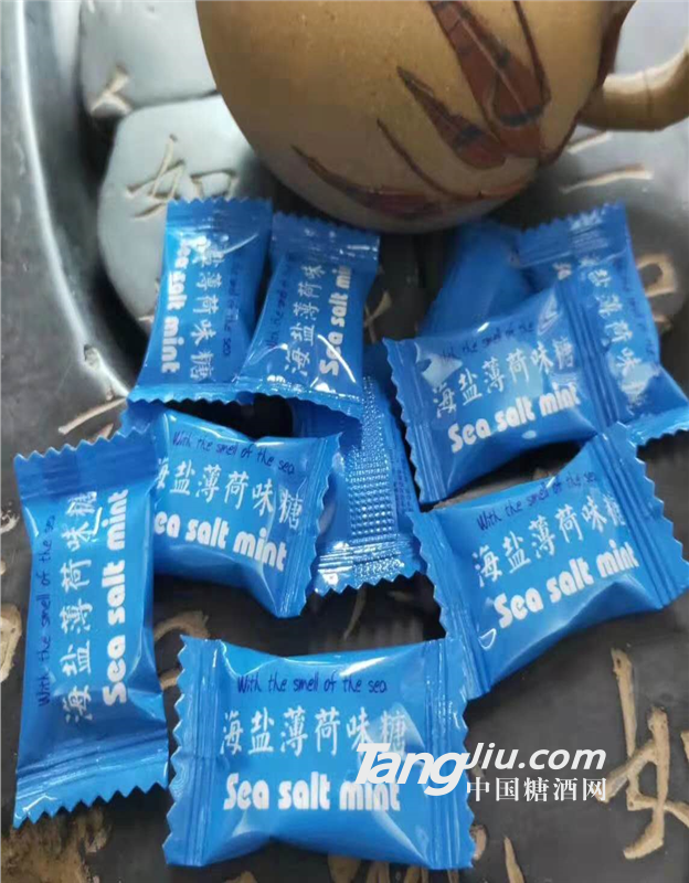 海盐薄荷味糖 蓝色