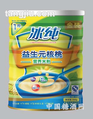 冰纯益生元核桃营养米粉一段
