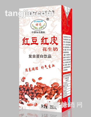 祥菊红豆红皮花生奶