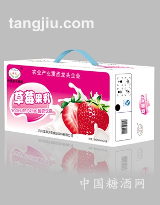 祥菊草莓果乳250ml箱装