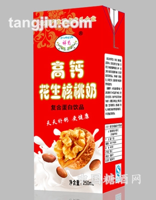 祥菊高钙花生核桃牛奶250ml
