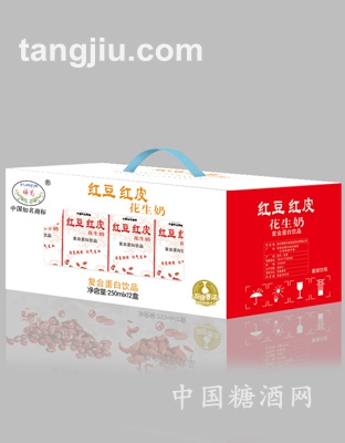 祥菊红豆红皮花生奶礼盒