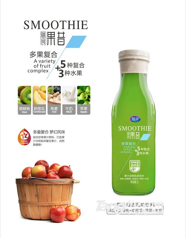 雅滨 果汁谷物乳味饮料 1L 