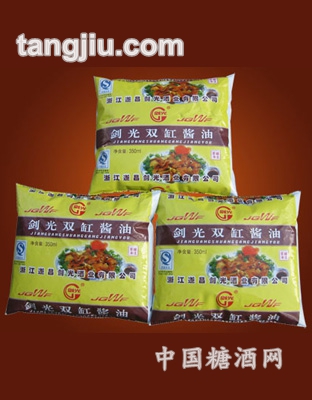 剑光双缸酱油350ml