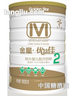 金星优益佳较大配方奶粉900g