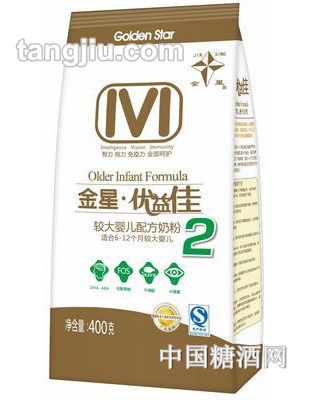 金星优益佳较大配方奶粉400g