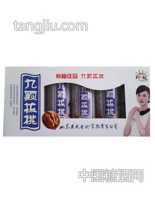 珍冠九颗核桃开窗礼盒