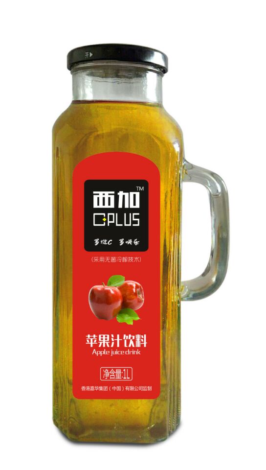 正品嘉华1L手杯苹果汁