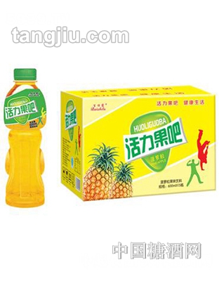 百仕露活力果吧菠萝粒600ml&#215;15瓶