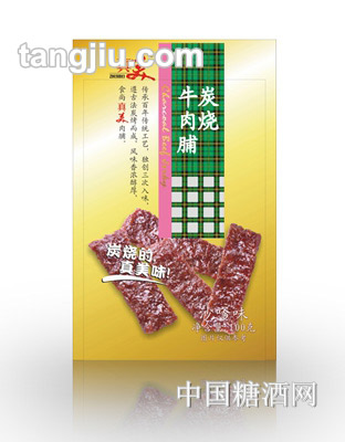 真美炭烧牛肉脯沙爹味100g