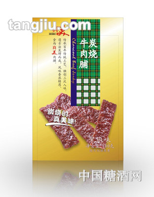 真美炭烧牛肉脯黑椒味100g