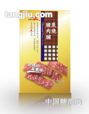 真美炭烧猪肉脯黑椒味65g