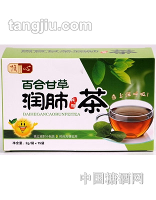 祯心百合甘草润肺茶30g