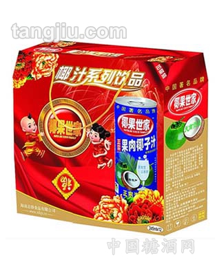 245mlx12罐椰汁吉庆大礼盒