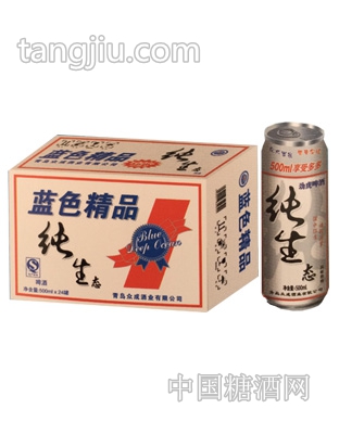 蓝色精品纯生500mlx24罐