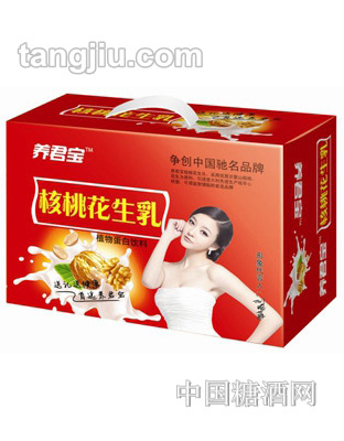 养君宝-核桃花生乳植物蛋白饮料