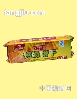 中杰鸡蛋钙奶饼干210g