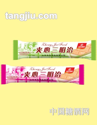 杰士利夹心三明治饼干