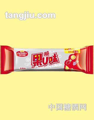 杰士利休闲果点草莓味饼干