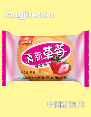 杰士利清新草莓饼干