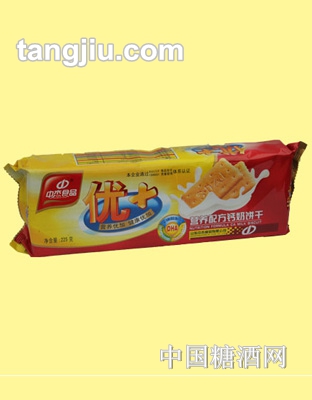 中杰营养配方钙奶饼干200g