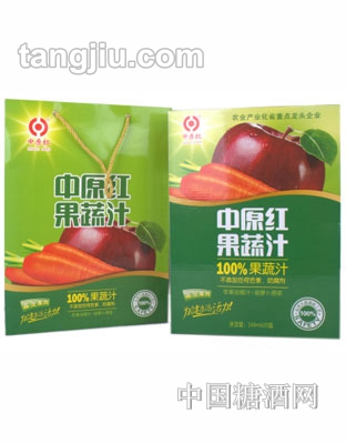 中原红果蔬汁（菠萝汁+胡萝卜）248ml