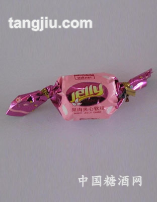 果肉夹心软糖红色