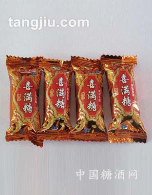 喜满堂果味软糖黄棕色
