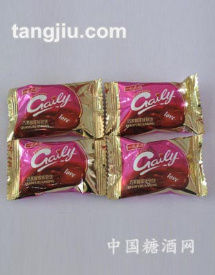 巧芙咖啡味软饼红色