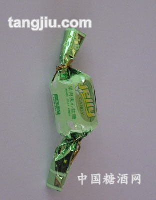 果肉夹心软糖绿色装