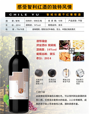 智利原瓶进口葡萄酒