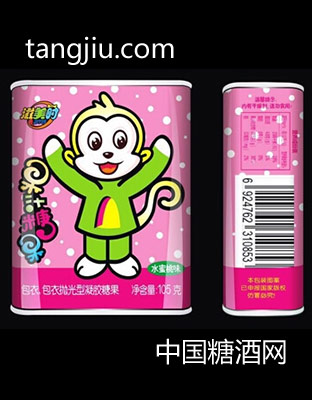 滋美时果汁糖果水蜜桃味105g(猴)