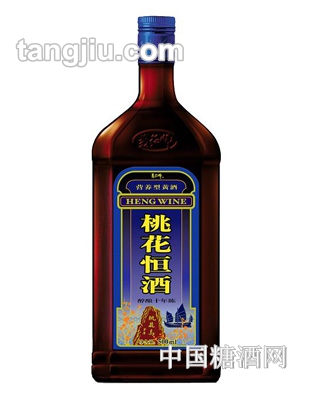 十年陈桃花恒酒（蓝冠）500ml