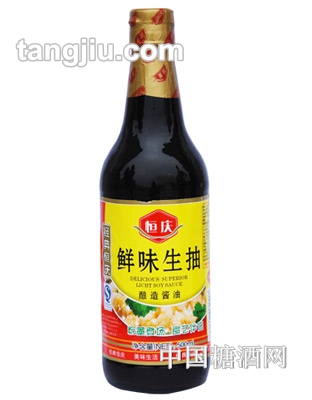 恒庆鲜味生抽500ml