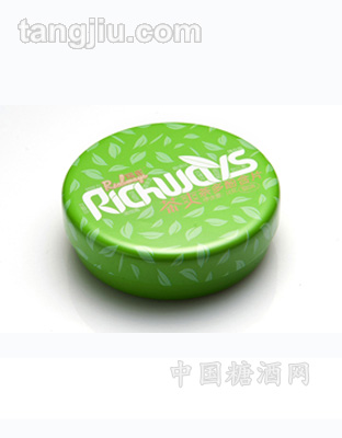 茶爽口香糖圆铁盒-原味