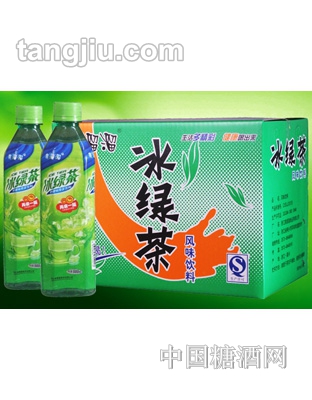 爽溜溜冰绿茶500ml