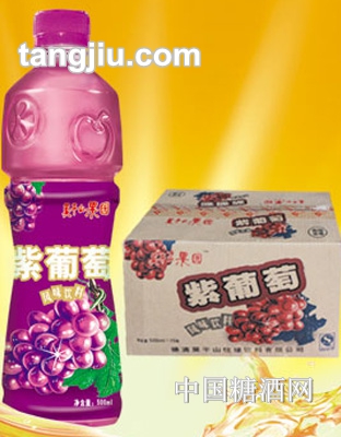莫干山果园紫葡萄风味饮料500ml