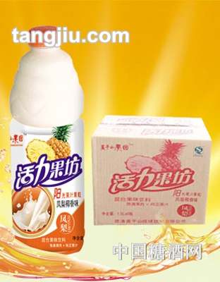 莫干山果园活力果坊凤梨椰香味饮料1.5L