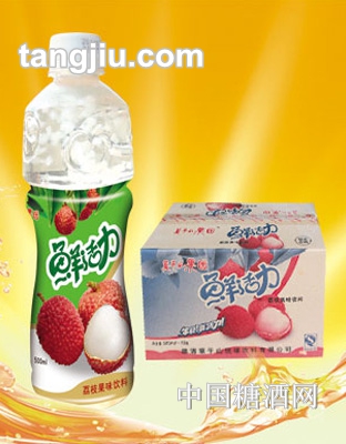 莫干山果园鲜活力荔枝果味饮料500ml