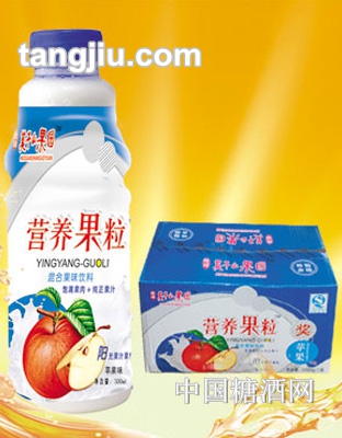 莫干山果园营养果粒苹果味500ml