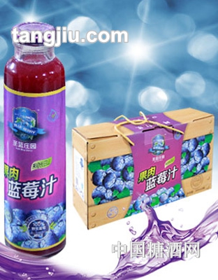 统球圣蓝庄园果肉蓝莓汁300ml