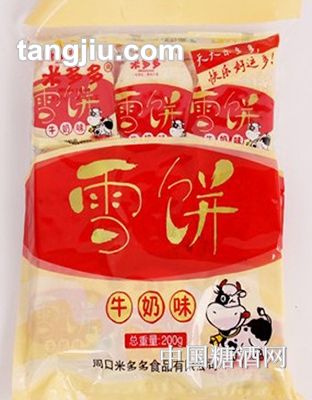 米多多牛奶雪饼200克