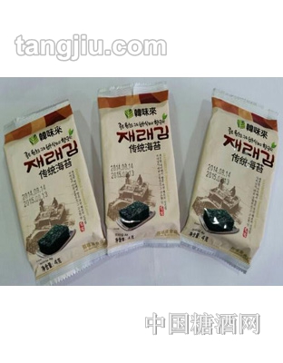 韩味来传统海苔4g