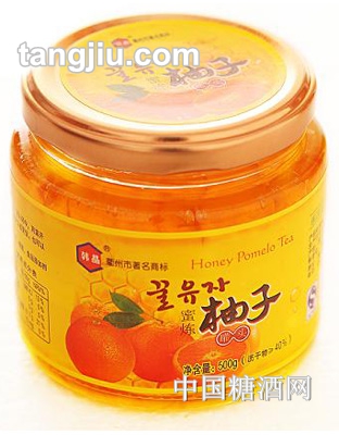 500G韩晶蜜炼柚子罐头