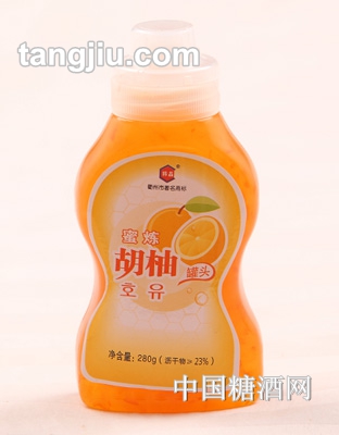 280G韩晶蜜炼胡柚罐头