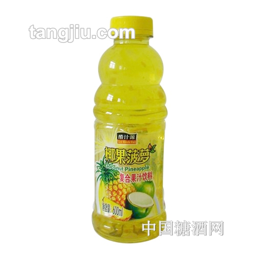 酷汁源椰果菠萝复合果汁饮料600ml