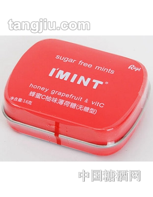 IMINT蜂蜜C柚味薄荷糖(无糖型)16g